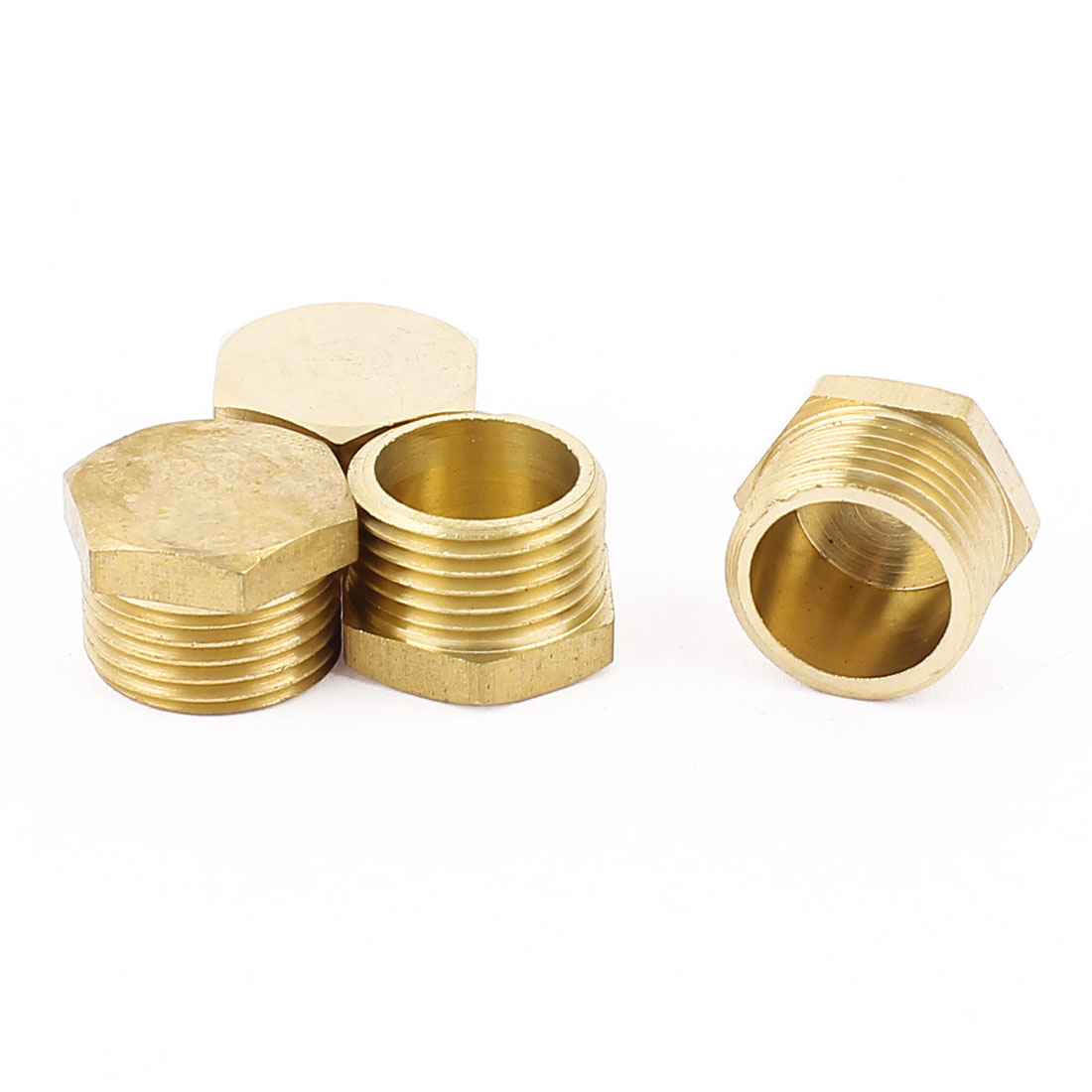 3/8BSP Male Thread Copper Hex Head Pipe Plug Connector Coupling Adapter