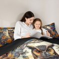 thumbnail image 5 of Homewish Jungle Hippie Owl Full Size Comforter Sets, Bohemian Rustic Animal Bedding Comforter Set, Vintage Rustic Rose Flower Reversible Bedding Sets, Breathable Home Decor, 3 Pieces, 5 of 8