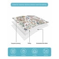 thumbnail image 4 of Quilt King Size Bedding Set, Paisley Flower Reversible Summer Quilt 3 Pieces, Spring Watercolor Country Floral Leaf Plant Lightweight Bedspreads Coverlets with 2 Pillow Shams for All Seasons, 4 of 5