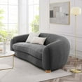 thumbnail image 2 of Sofa, Grey Gray, Fabric, Modern Contemporary French Country, Living Lounge Cafe Room Hotel Lobby Hospitality, 2 of 8