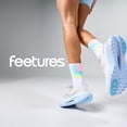 thumbnail image 7 of Feetures Elite Light Cushion Mini Crew Sock - Sport Sock with Targeted Compression - Candy Court , Medium (1 Pair), 7 of 7