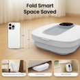 thumbnail image 3 of MaxKare Collapsible Foot Spa Bath Massager with Heat, Digital Display Remote Control, 6 Large Massage Rollers,Grey, 3 of 10