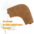 thumbnail image 5 of Protección para esquinas de mesa para bebés, protectores de esquinas de seguridad para muebles de mesa de silicona marrón para bebés, niños mayores, muebles y esquinas afiladas, 5 of 5