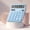 Light Blue, variant on sruoe Calculator, Desktop Calculator, Small Mini Calculator, Large Lcd Display Button Battery Power Smart Calculator, Portable Electronic Calculator