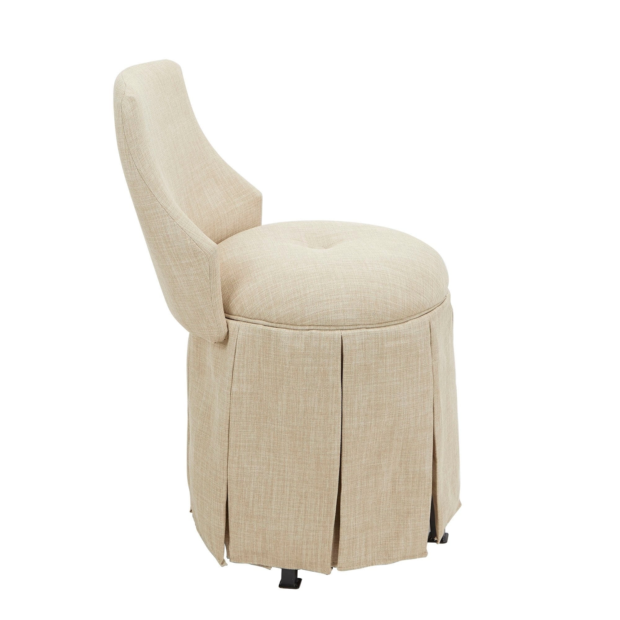 Sullivan Skirted Swivel Vanity Chair with Back Walmart