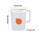 thumbnail image 3 of Jarra de agua de plástico con tapa | Jarra de bebida fría transparente para té helado, limonada, bebidas lácteas | Diseño de filtro de boquilla de boca ancha | Naranja | 22x15x11cm | 1 Pieza, 3 of 6