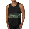 thumbnail image 2 of QATAINLAV Men's Workout Tank Tops Casual Cotton Soft Sleeveless Gym Muscle Shirts Fashion Camo Printed Tees Shirt Lightening Sales Black 4XL, 2 of 5