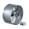 thumbnail image 4 of CAFORKP 15" Attic Exhaust Fan 1300 CFM, Adjustable Thermostat Gable Vent Fan for Garage, Roof & Shop Cooling Up to 1850 Sq.Ft, Galvanized Color with Outer Mesh, 4 of 11