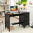 thumbnail image 3 of Topbuy Computer Desk Writing Table w/3 Drawers Workstation for Home Office Black, 3 of 9