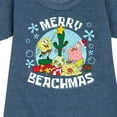 thumbnail image 3 of SpongeBob SquarePants - Merry Beachmas - Toddler And Youth Girls Fleece Dress, 3 of 6