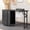 Black, variant on BoldGear Foldable Manicure Table Nail Table for Nail Tech, Nail Desk Station Makeup Beauty Salon Storage with Electric Dust Collector, Lockable Wheels, Wrist Cushion, Drawers & Cabinet,Pink