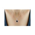 thumbnail image 3 of JewelersClub 2.00 Carat T.G.W. Sapphire And White Diamond Accent Sterling Silver Pendant, 18", 3 of 4