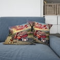 thumbnail image 2 of Be My Valentine's German Shepherd Truck Full of Love Flower Balloon Pillow Cushion Double Sided Alsatian Dog Lover Gifts Throw Pillow - 02029, 2 of 4