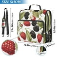 thumbnail image 3 of ALAZA Zipper Binder Mulberries Fruits 3 Ring Trapper Keeper File Folder Organizer Bag, 3 of 8