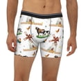 thumbnail image 2 of Xecao Cute Farm Print Boxer Briefs for Men's Stretch Moisture-Wicking Underwear, Mid-Rise Classics breathable fabric, 2 of 7