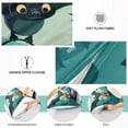 thumbnail image 5 of GZHJMY Halloween Cute Bat Flying Pillowcase Plush Pillowcase for Hair and Skin, Soft Standard Size Pillow Cases Zippered Queen Pillow Case Set of 1-21x54in Home Decor, 5 of 7