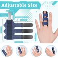 thumbnail image 2 of Trigger Finger Splint, 4PCS Finger Splint 3 Straps Trigger Finger Brace Support for Arthritis Broken Mallet Finger Splint Finger Protector Finger Splints for Arthritis Aids Pain Relief (4PCS), 2 of 7