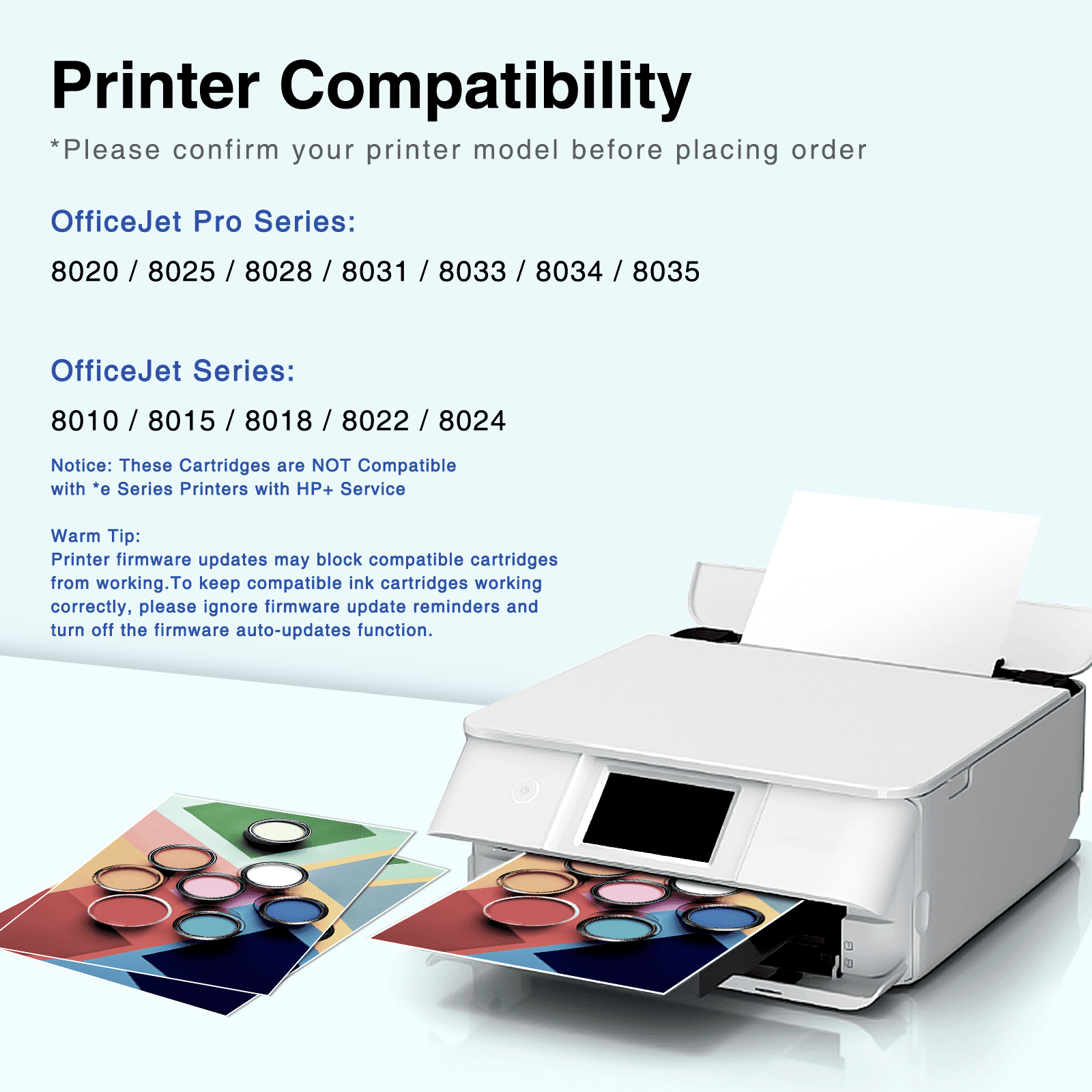 910 Ink Cartridge Compatible for HP 910 Ink 910 XL Printer Ink for OfficeJet 8010e 8020 8028e 8035e (4 Pack)