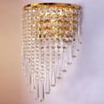 thumbnail image 6 of Miumaeov Modern Contemporary Crystal Wall light LED Wall Sconce Bedside Lamp Wall Mounted Lighting Fixture Gold, 6 of 12