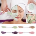 thumbnail image 6 of Silicone Face Mask Brush, Double Head Facial Mask Applicator and Mixer, Makeup Brush for Clay Mask, Cream, Gel, Easy Clean Beauty Tool, 6 of 7