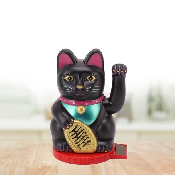 Generic Chat Porte-bonheur Amusant à énergie Solaire, Agitant le Chat Porte-bonheur pour la Décoration du Bureau et de la Maison, en Plastique écologique (GOLD Generic Chat Porte-bonheur Amusant à énergie Solaire, Agitant le Chat Porte-bonheur pour la Décoration du Bureau et de la Maison, en Plastique écologique (GOLD
