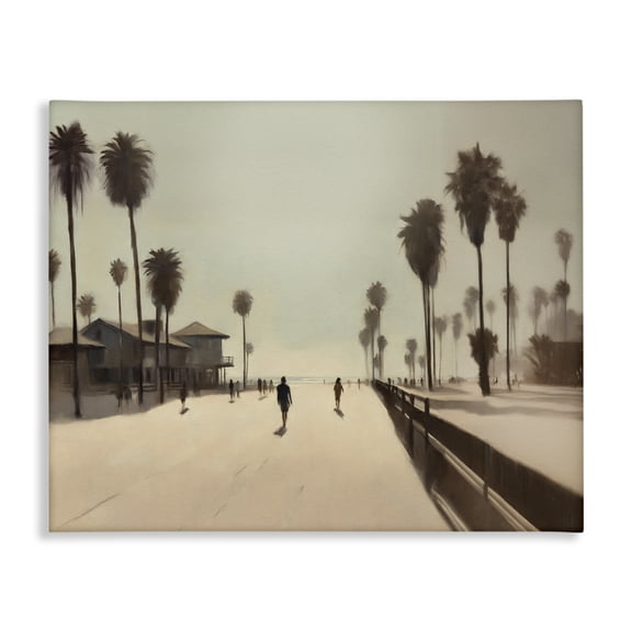 Stupell Industries Eclectic Midday Sun Beach View Canvas Art, 20 x 16, by Noah Bay