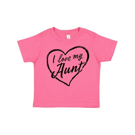 

Inktastic I Love My Aunt in Black Chalk Heart Boys or Girls Toddler T-Shirt