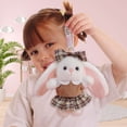 thumbnail image 4 of 6 inch Cute Plush Keychain Doll Stuffed Animal Toy Soft Soothing Comfort Ultra-Soft Premium Fabric Backpack Accessory Bag Pendant Gift for Friends and Adults, 4 of 5