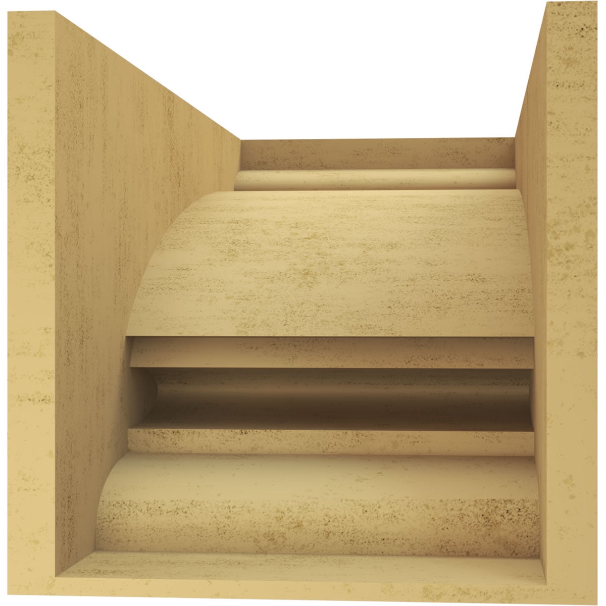 12"W x 24"D x 12"H Wide Diane Rough Cedar Woodgrain TimberThane Corbel, Primed Tan