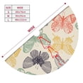 thumbnail image 3 of Lsque Butterfly Print Christmas Tree Skirt, Tree Skirt with Ties or Velcro, Perfect for Holiday Decorations, Halloween, and New Year-36", 3 of 7