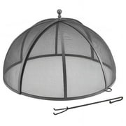 Good Directions 37 Inch Powder Coated Steel Extra Large Fire Pit Spark Screen