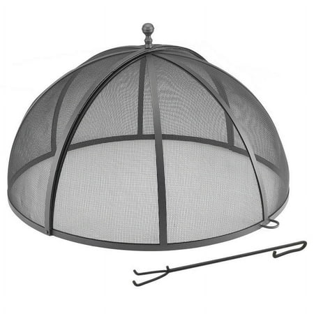 Good Directions 37 Inch Powder Coated Steel Extra Large Fire Pit Spark Screen