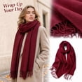 thumbnail image 5 of Winter Scarf for Women Cold Weather - Soft Warm Shawls Scarves with Tassels 78.7''size, 5 of 9
