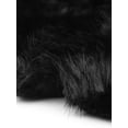 thumbnail image 5 of INSPIRE CHIC Faux Fur Shawl for Women's Wedding Collared Cape for Bridal Bridesmaids Gown Evening Jackets XS Black, 5 of 6