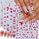 thumbnail image 1 of Pegatinas autoadhesivas BMKKOT Cherry 3D para decoración de uñas, 6 hojas, 1 of 7