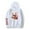 White, variant on DAX Graphic Print Long Sleeve Pullover Unisex Hoodie Trendy Casual Streetwear,XXS,Black