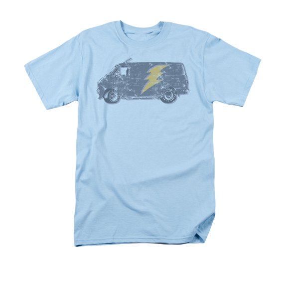 Lightening Van Cool Graphic Adult T-Shirt Tee