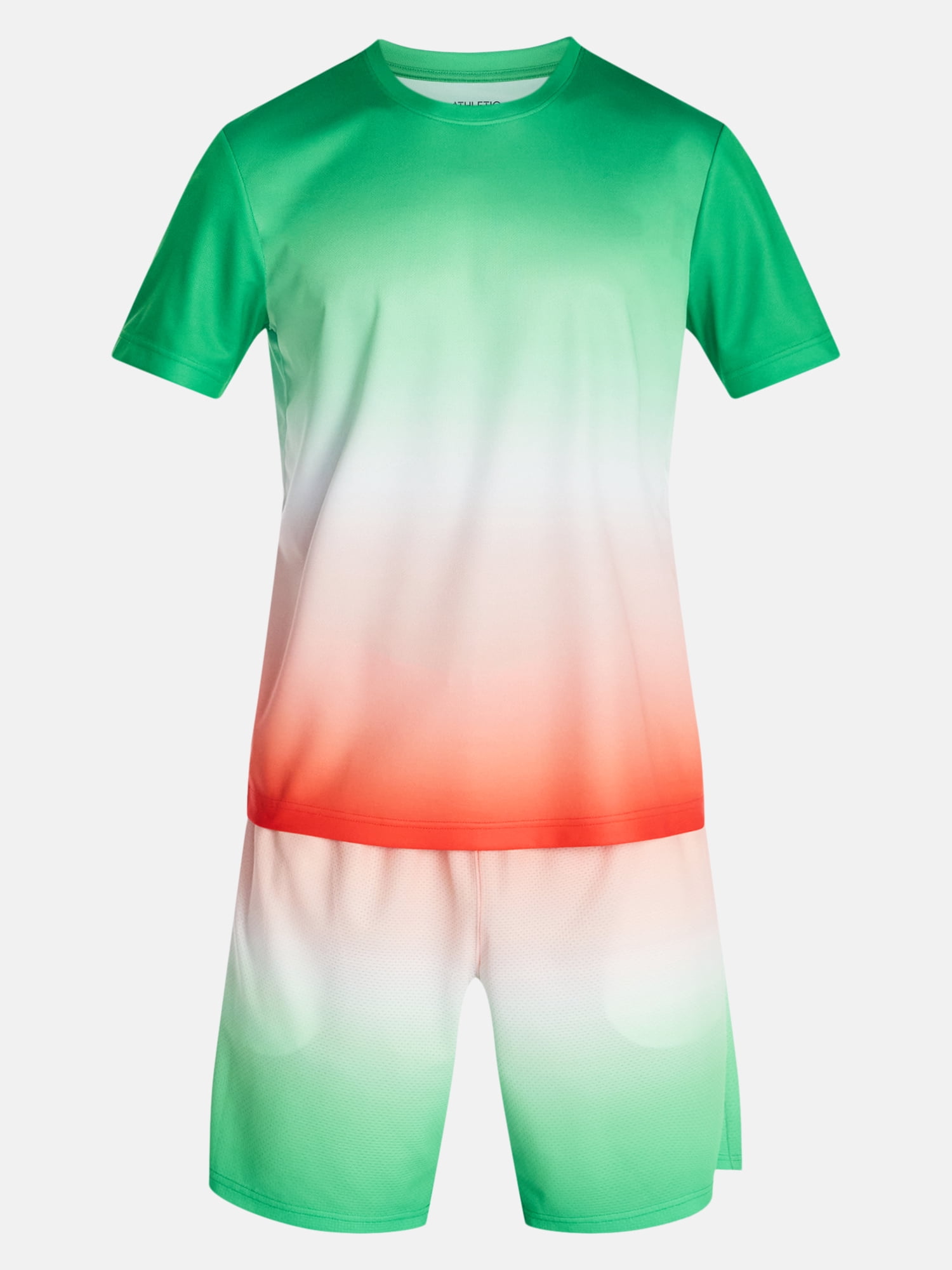 Athletic Works Men's and Big Men's Ombre Mesh Tee, Sizes XS-4XLT