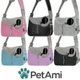 thumbnail image 7 of PetAmi Small Dog Sling Carrier, Soft-Sided Crossbody Puppy Carrying Purse Bag, Adjustable Sling Pet Pouch to Wear Medium Dog Cat Travel, Dog Bag for Traveling, Breathable, Poop Bag Dispenser, Pink, 7 of 7