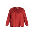 thumbnail image 5 of Terra & Sky Women's Plus Size Smocked Neck Blouse, 5 of 5