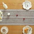 thumbnail image 4 of Cterwk Table Runner with Tassels, Embroidered Cotton Linen Table Runner Boho Table Runners for Christmas Party and Wedding, 90x13 Inches, 4 of 7