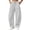 Gray, variant on hoksml Women's Barrel Leg Sweatpants Drawstring High Waist Baggy Cargo Pants with Patch Pockets for Casual Lounge Gym