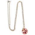 thumbnail image 1 of Aroma Necklace Oil Necklace Pink Hollow Out Pendant, 1 of 4
