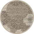 thumbnail image 2 of Radici 3471-0014-BEIGE Pisa Round Beige Contemporary Turkey Area Rug- 5 ft. 3 in., 2 of 2