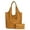 Brown, variant on Slouchy Hobo Bags for Women Soft Designer Shoulder Purses Ladies Top Handle Handbag, Black