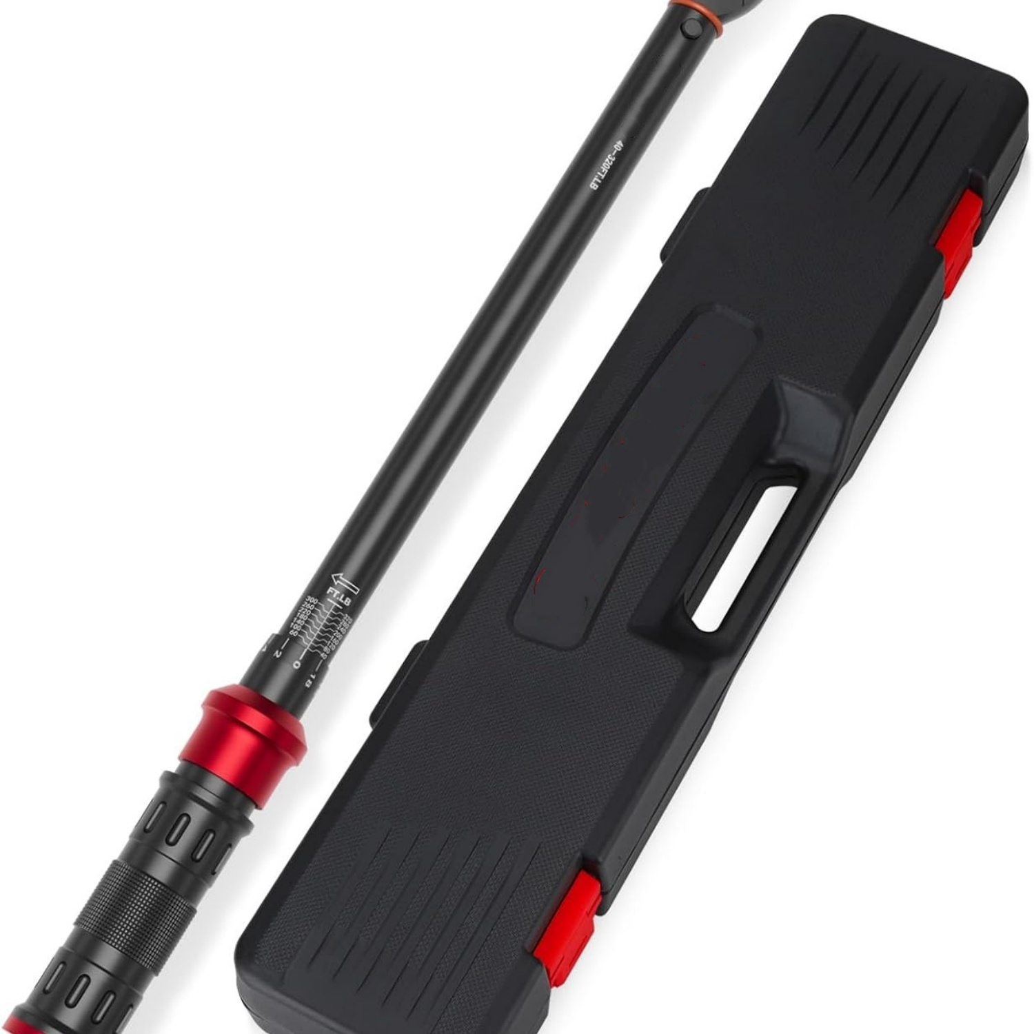 1/2-Inch Click Torque Wrench- 40-320FT.LB/54.2-433.6Nm Dual-Direction Adjustable 72 Tooth Drive Click Torque Wrench with Storage Case for Product Assembly and Car Repair