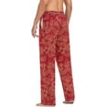 thumbnail image 6 of FREEAMG Chinese Golden Dragon Pajama Pants for Men, Men's Separate Bottoms, Comfortable Sleep Lounge Pj Pants, 6 of 7