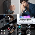 thumbnail image 3 of Reloj inteligente con seguimiento GPS para Huawei, Xiaomi, auriculares dos en uno, NFC, Bluetooth, llamada, Monitor de salud, Dial personalizado, deporte, música, 3 of 5