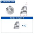 thumbnail image 4 of 40 Pack 3/8In Stainless Steel Cable Railing Kit Angle Beveled Washer 25 30 35 Degrees for Deck Stai, 4 of 4