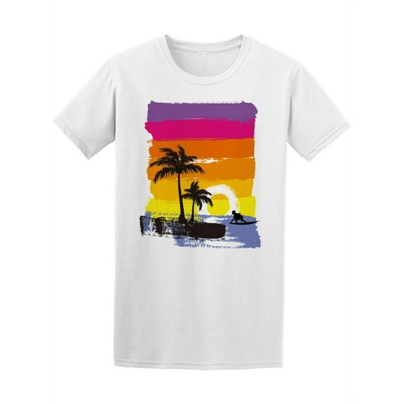 Colorful Surf In Ocean T-Shirt Men -Image by Shutterstock, Male x-Large